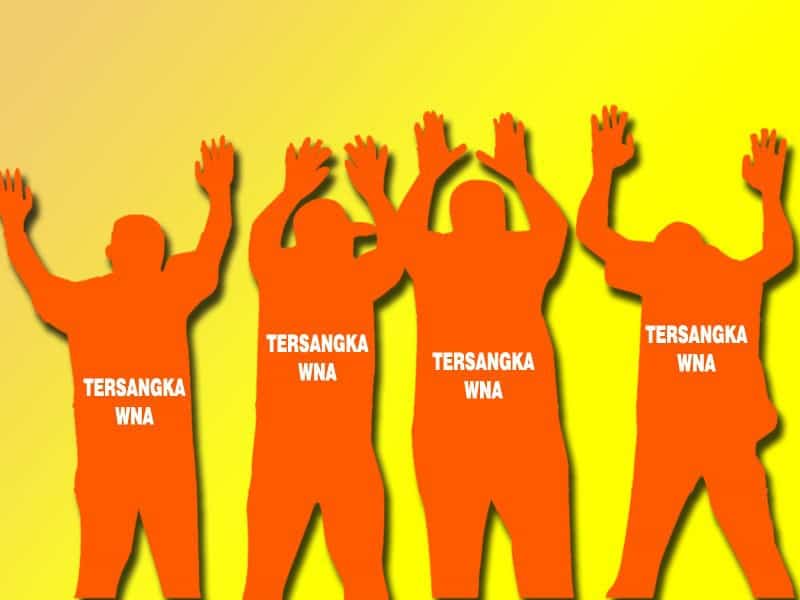 kepolsian tangkap tersangka