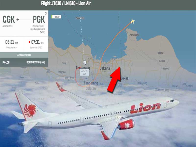 kronologi jatuhnya Lion Air