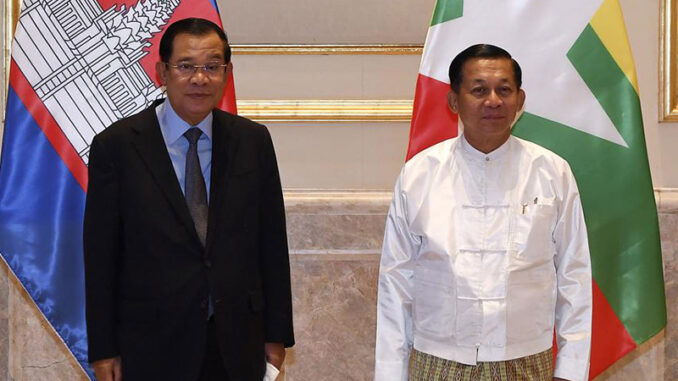pm-kamboja-hun-sen-jadi-pemimpin-pertama-yang-kunjungi-myanmar