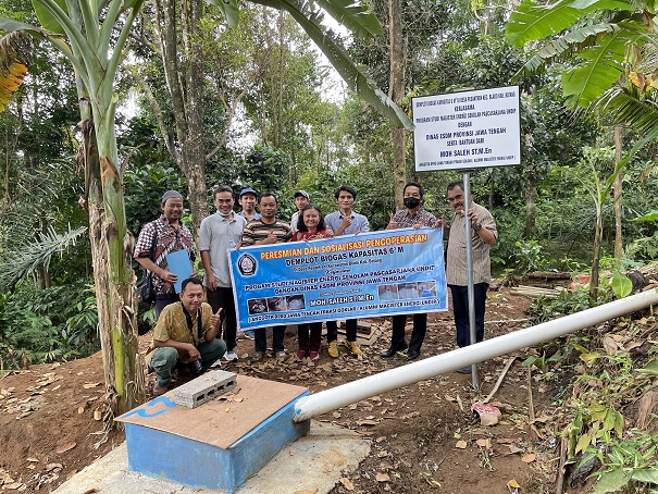 Peresmian Biogas Digester di Desa Pesantren, Kecamatan Blado, Kabupaten Batang