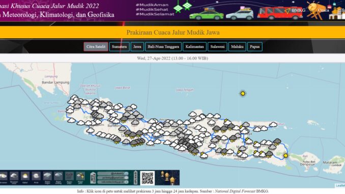 cuaca mudik Jalur Selatan Jateng Berpotensi Hujan dan Rawan Longsor