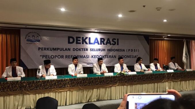 deklarasi pdsi Perkumpulan Dokter Seluruh Indonesia Deklarasikan Diri