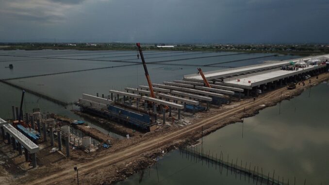 Tol Tanggul Laut Semarang -Demak Akan Memiliki Rest Area Unik