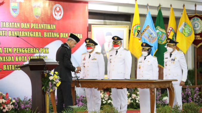 Pelantikan Sekda Kabupaten Batang Lani Dewi Rejeki Gantikan Wihaji Jabat Bupati Batang