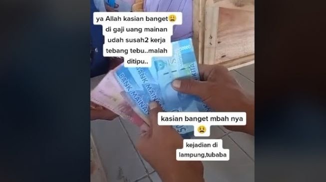 Video Kakek Tua Penebang Tebu Digaji Uang Mainan Viral, Si Bos Minta Maaf