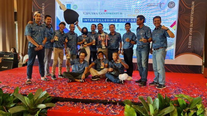 UNDIP Raih Juara Umum Golf Intercollegiate Golf Seris II 2022 Surabaya, Borong Piala