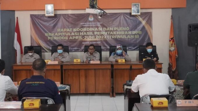 Jumlah Pemilih di Batang Periode April-Juni 2022 Berkurang 17.602 Orang, Separonya Pemilih Ganda