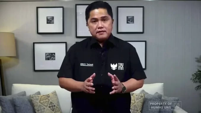 UNS (1) Kepada Maba UNS, Erick Thohir Jelaskan peran Penting Peguruan Tinggi Dukung Kemandirian Pangan dan Energi