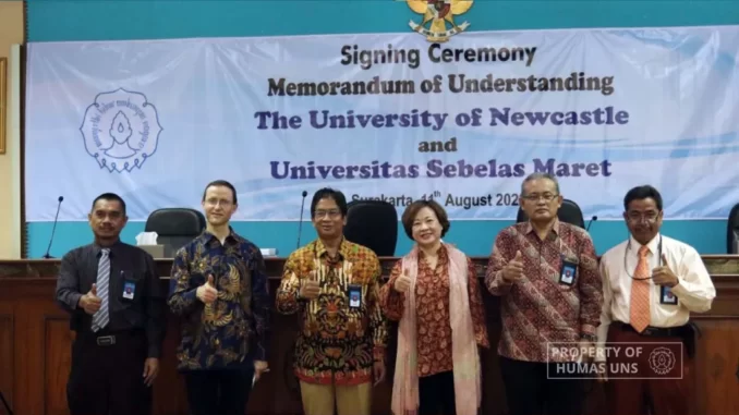 UNS UNS Jalin Kerja Sama dengan The University of Newcastle, Australia Untuk Perluasan Jaringan Internasional