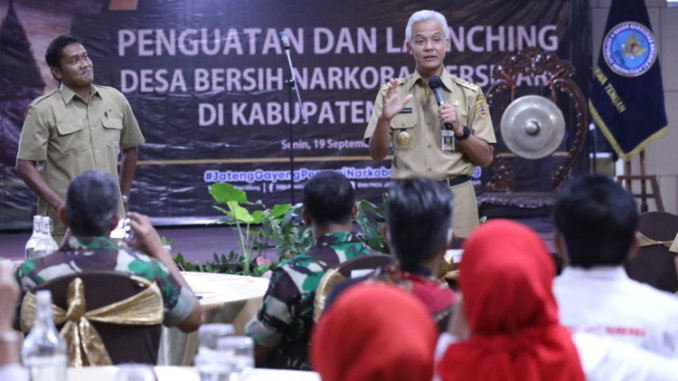 Ganjar Warga Diminta Berperan Aktif Cegah Peredaran Narkoba
