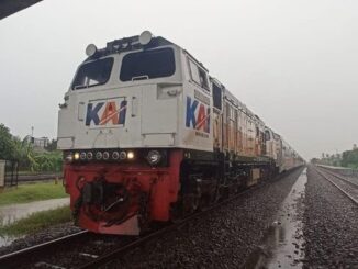 Perlintasan Kereta Banjir