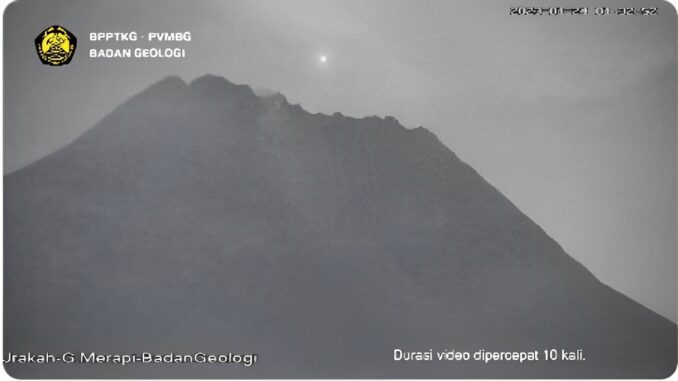 Viral Benda Bercahaya Gunung Merapi