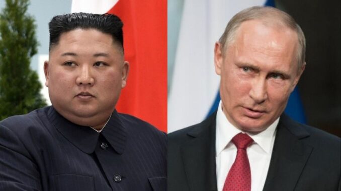 Vladimir Putin Tinjanya Kim Jong Un