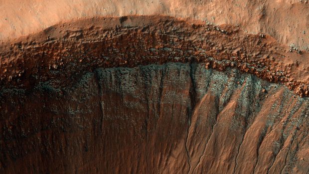 salju planet mars