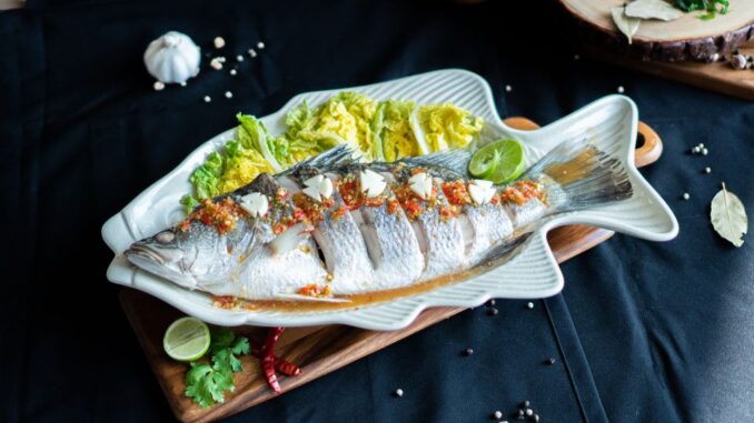 Ilustrasi Ikan Kukus Cabai Hijau Ikan Kukus Cabai Hijau