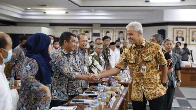 Ganjar Pranowo Irigasi desa petani