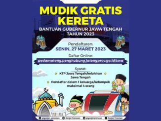 Mudik Gratis Kereta gubernur jateng