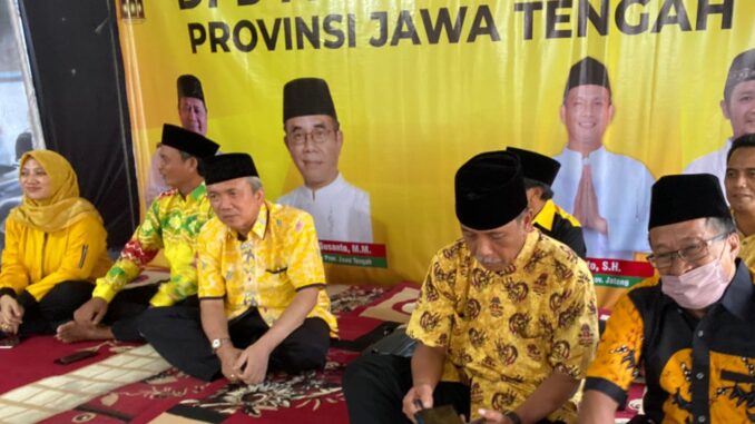 Dewan Pimpinan Daerah (DPD) Partai Golkar Provinsi Jawa Tengah menyapa kader daerah melalui Safari Ramadhan di Kabupaten/Kota pada Rabu (12/4/2023)