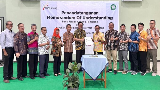 Kerja Sama Bank Jateng dan Yayasan Satya Praja Pemalang