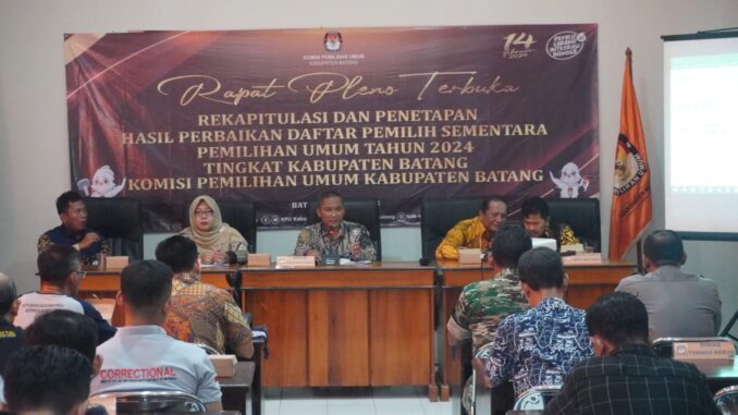rekapitulasi penetapan DPS BAtang rekapitulasi penetapan DPS BAtang