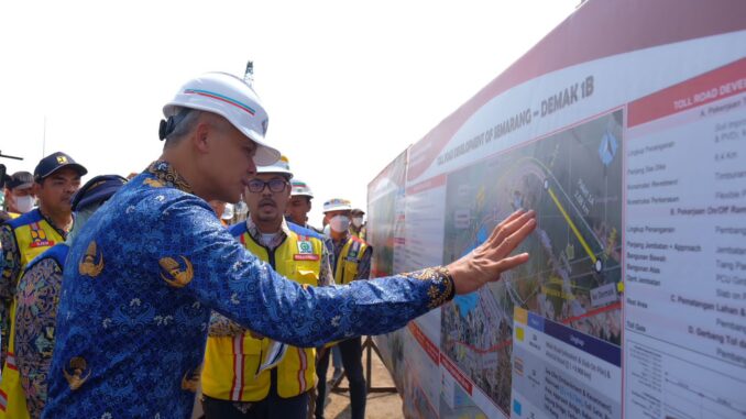 progres proyek Tol Semarang-Demak