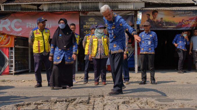 Ganjar Pranowo jalur alternatif Demak-Semarang