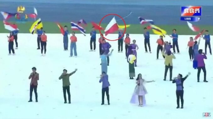 Bendera Indonesia Terbalik