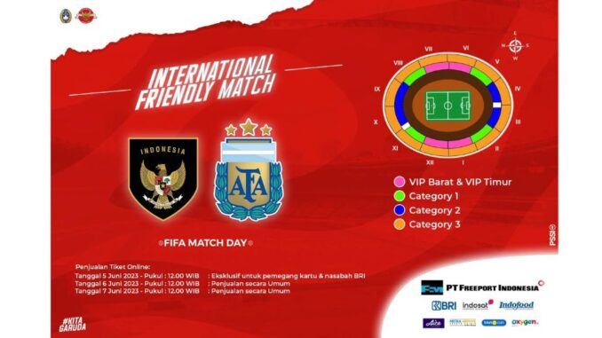 Jual Tiket Indonesia vs Argentina