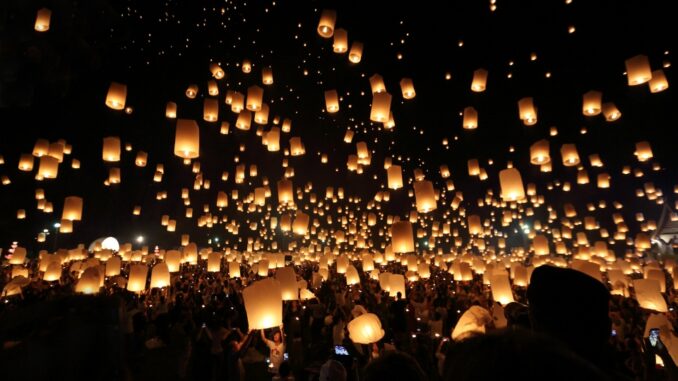Ilustrasi Festival Lampion Puncak Waisak 2023