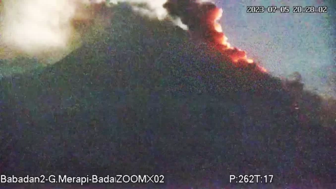 Awan Panas Merapi Twitter BPPTKG