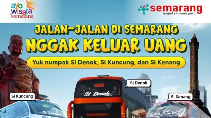 Bus Tingkat Gratis Kota Semarang KOTA Semarang memiliki berbagai destinasi wisata yang menarik untuk dikunjungi. Tak hanya wisata kuliner