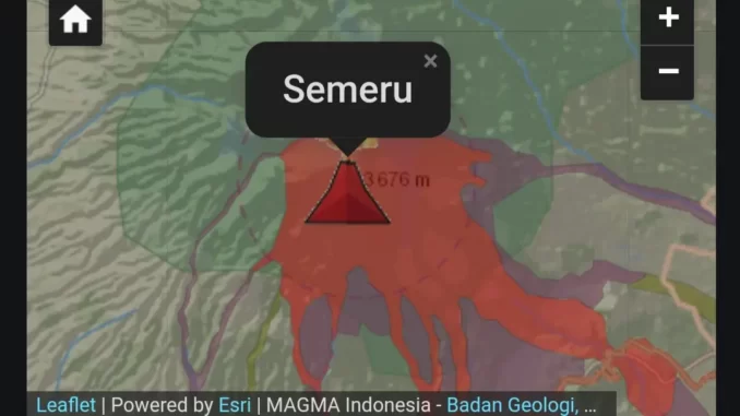 Erupsi Gunung Semeru Lumajang Malang