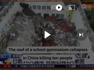 Gimnasium Sekolah Runtuh