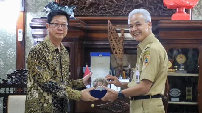 Keduanya membahas potensi kerja sama dan investasi dalam bidang budaya, pertanian, green energy hingga carbon credit, di Jawa Tengah