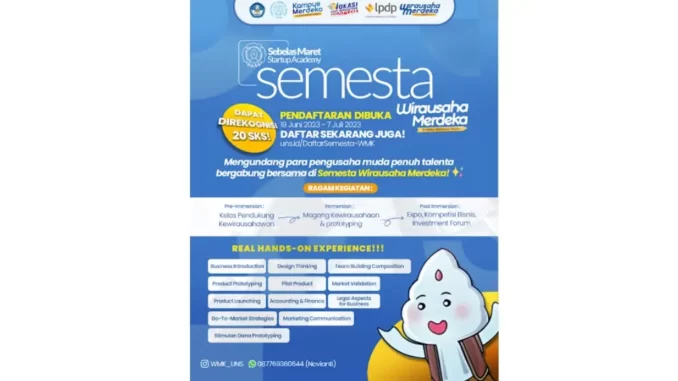 Program Wirausaha Merdeka SEMESTA UNS 2023 Program Wirausaha Merdeka SEMESTA UNS 2023