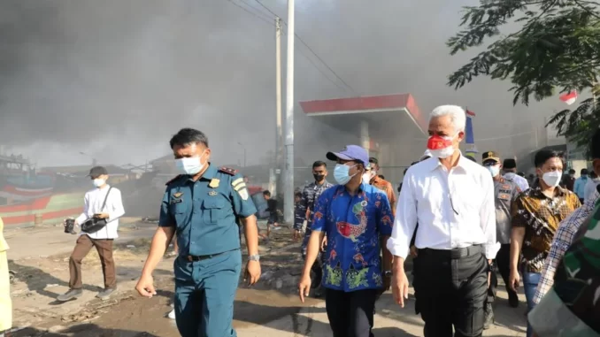 Ganjar Kebakaran Tegal Ganjar Kebakaran Tegal