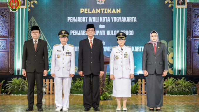 Pelantikan PJ. Wali Kota Yogyakarta dan PJ. Bupati Kulon Progo