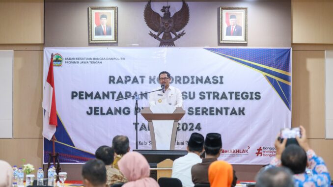 Pilkada Serentak 2024 Lebih Rawan Dibanding Pilpres, Ini Antisipasi Pemprov Jateng
