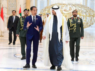President Jokowi was welcomed by the President of the United Arab Emirates, Mohamed bin Zayed Al Nahyan (MBZ) at Qasr Al Watan, 17 July 2024. (Dok.presiri.go.id)