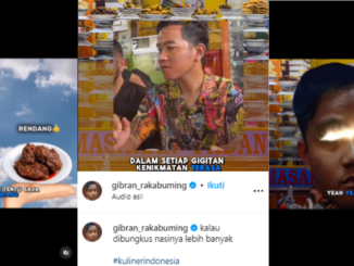 Gibran Rakabuming Raka Unggah Video Lagu Nasi Padang Viral di Instagram