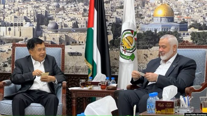 Pertemuan Jusuf Kalla dan Ismail Haniyeh di Qatar: Seruan Penghentian Kekerasan di Gaza