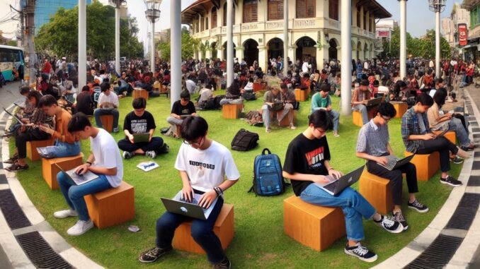 Ilustrasi Wifi Gratis Publik