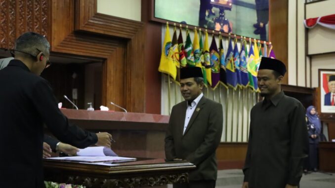 DPRD Provinsi Jateng menggelar rapat paripurna, Jumat (30/8/2024)