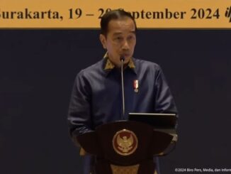 Presiden Jokowi Resmikan Pembukaan Kongres ISEI & Seminar Nasional 2024, Surakarta,19 Sep 2024. (Tangkapan layar Biro Setpres RI)
