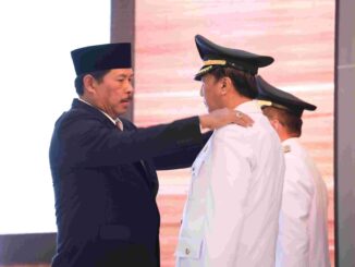 Lantik Pj Bupati Brebes dan Banyumas, Nana Sudjana Minta Sukseskan Penyelenggaraan Pilkada 2024