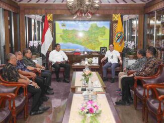Nana Sudjana usai menerima audiensi dari Direktorat Jenderal Tanaman Pangan Kementerian Pertanian di kantornya, Selasa, 24 September 2024.