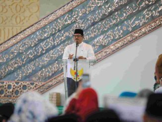 Pj Gubernur Jawa Tengah, Nana Sudjana meresmikan pemanfaatan Masjid Agung Jawa Tengah (MAJT) An Nuur Kabupaten Magelang pada Sabtu, 26 Oktober 2024.