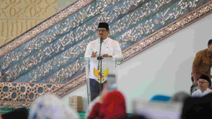 Pj Gubernur Jawa Tengah, Nana Sudjana meresmikan pemanfaatan Masjid Agung Jawa Tengah (MAJT) An Nuur Kabupaten Magelang pada Sabtu, 26 Oktober 2024.
