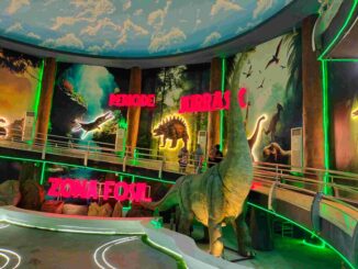 Tarik Wahana Dinosaurus Interaktif Taman Pintar Yogyakarta (Dokumentasi Humas Pemkot Jogja)