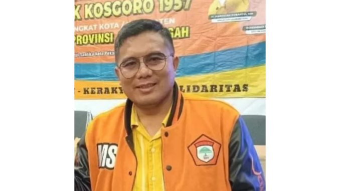 Ketua Kosgoro 1957 Jateng yang juga Bendahara DPD Partai Golkar Jateng, Mohammad Saleh